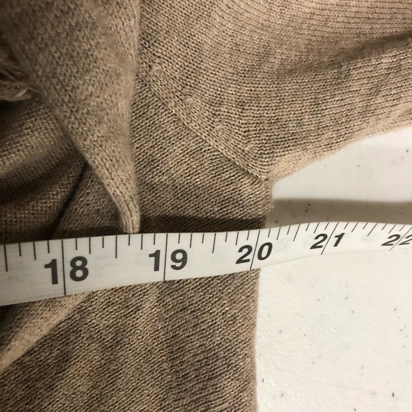 Matilda Jane Small Warm Smile Fringe Tassel Cardigan Draped Sweater Tan - Picture 4 of 6